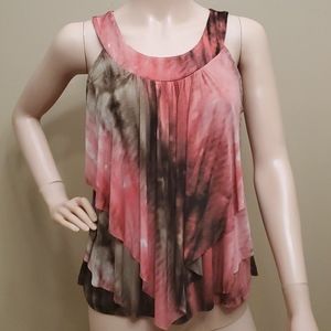 Sleeveless ruffle blouse